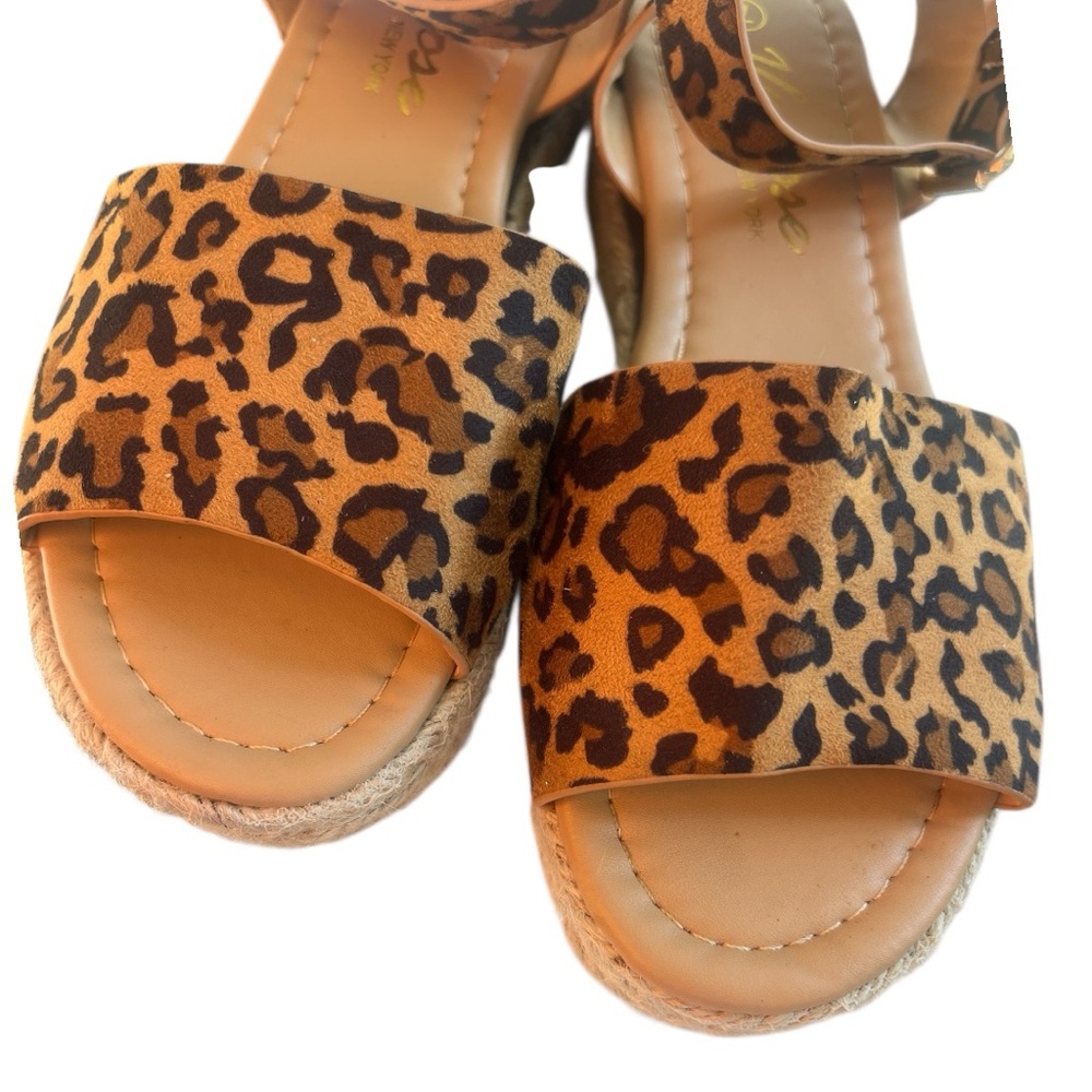 Vepose Women's Espadrille Leopard Print Sandals, Size: 7 - Picture 4 of 9